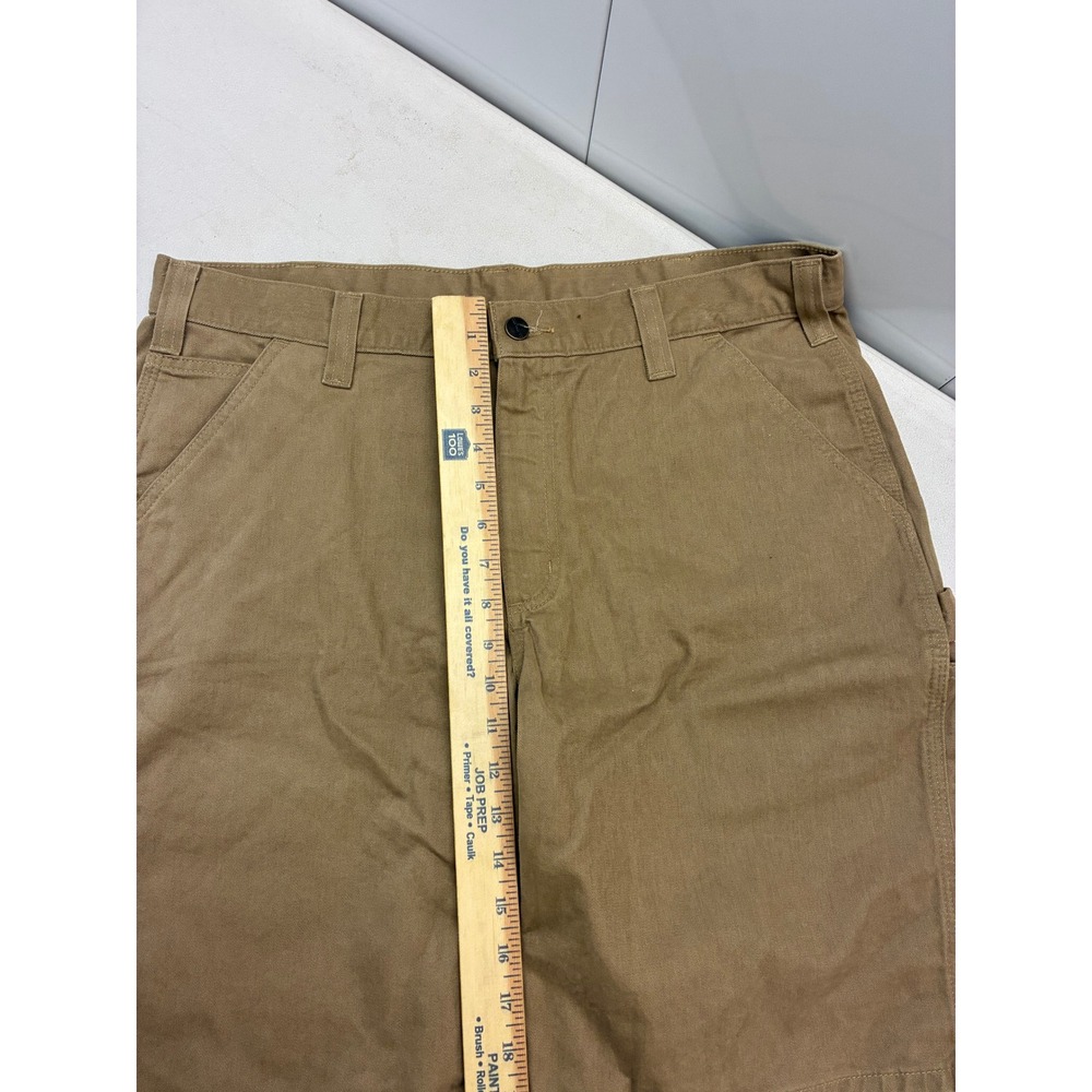 Carhartt Mens Relaxed Fit Canvas Carpenter Work Shorts Tan Duck 100245-253 36 - Picture 8 of 9